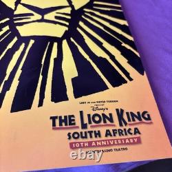 10th Anniversary South Africa RARE Disney The Lion King Theatre Program Musical