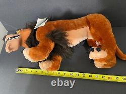 18 Disney Lion King Scar Vinyl Hard Face Plush By Applause From The 90's