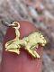18k Yellow Gold Sitting Lion King Of The Jungle Charm