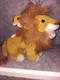 1993 Mattel Disney The Lion King Mufasa & Baby Simba With Sound Soft Plush Toy
