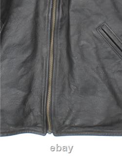 1994 Disney Lion King Leather Jacket 90s Black Rare Vintage (Size L)