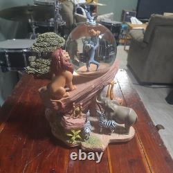 1994 Disney Lion King Pride Rock Musical Circle Of Life Snow Globe- HAS FLAWS