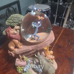 1994 Disney Lion King Pride Rock Musical Circle Of Life Snow Globe- HAS FLAWS