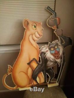 1994 Disney THE LION KING Movie Theater Lobby Standee Display Cutouts SET OF 4