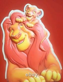 1994 THE LION KING Walt Disney Orig BURGER KING Large VACUFORM SIGN DISPLAY