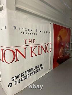 1994 WALT DISNEY LION KING Authentic HUGE Cinema Signage Vinyl PROMO DISPLAY