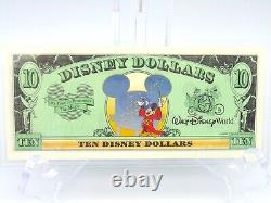 1997 DISNEY DOLLARS SIMBA Lion King $10 25TH ANNIVERSARY WDW MICKEY VERY GOOD