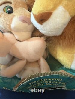 1998 Rare Disney The Lion King Simba's Family Pride 9 Plush In Box Nala Kiara