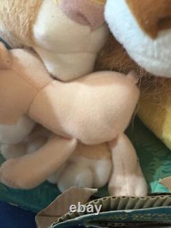 1998 Rare Disney The Lion King Simba's Family Pride 9 Plush In Box Nala Kiara