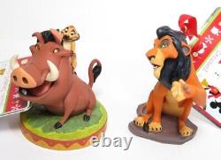 (2) Disney 2011 Sketchbook LION KING Scar Pumba & Timon Christmas Ornaments Rare
