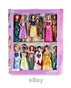 2017 DISNEY Store Classic 11 Princess Deluxe Doll Barbie Collection Gift Set