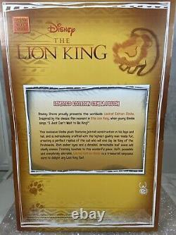 2018' Disney S Exclusive The Lion King SIMBA Plush 12 Ld Ed Of 3500. New OG Box