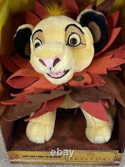 2018' Disney S Exclusive The Lion King SIMBA Plush 12 Ld Ed Of 3500. New OG Box