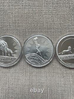 2019 2020 2021 Niue Disney The Lion King Lot Of 3 1 oz Silver Coins in Caps #1