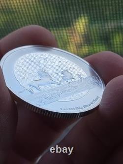 2021 Disney Lion King Hakuna Matata 1oz. 999 Silver Simba Timon Pumbaa 25k Mint