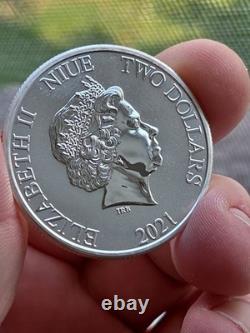 2021 Disney Lion King Hakuna Matata 1oz. 999 Silver Simba Timon Pumbaa 25k Mint
