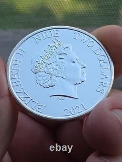 2021 Disney Lion King Hakuna Matata 1oz. 999 Silver Simba Timon Pumbaa 25k Mint