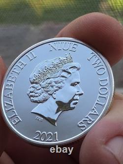 2021 Disney Lion King Hakuna Matata 1oz. 999 Silver Simba Timon Pumbaa 25k Mint