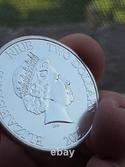 2021 Disney Lion King Hakuna Matata 1oz. 999 Silver Simba Timon Pumbaa 25k Mint