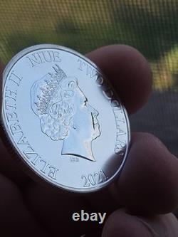 2021 Disney Lion King Hakuna Matata 1oz. 999 Silver Simba Timon Pumbaa 25k Mint