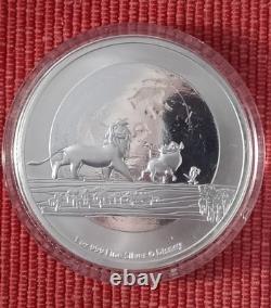 2021 Niue 2$ 1 Oz Encapsulated 999 Silver Coin Disney Lion King Hakuna Matata#92