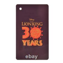 2024 LION KING 30th Disney Store JAPAN Plush Keychain Set of 5 Simba Scar Pumbaa