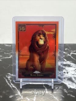 2024 Topps Chrome Disney LK-10 Orange Refractor King Simba Lion King 30th /25