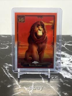 2024 Topps Chrome Disney LK-10 Orange Refractor King Simba Lion King 30th /25