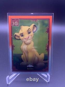 2024 Topps Chrome Disney Lion King Simba /25 30th Anniversary
