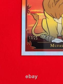 2024 Topps Chrome Disney MUFASA Lion King 30th Orange Refractor /25 (17/25)