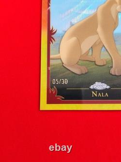 2024 Topps Chrome Disney NALA Lion King 30th Anniversary /30 (05/30) Framed