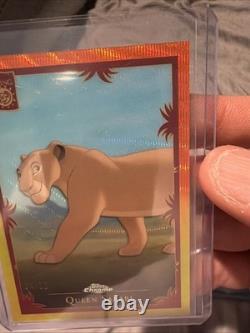 2024 Topps Chrome Disney Queen Sarabi Lion King 30th Orange Yellow Wave #/30