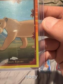 2024 Topps Chrome Disney Queen Sarabi Lion King 30th Orange Yellow Wave #/30