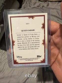 2024 Topps Chrome Disney Queen Sarabi Lion King 30th Orange Yellow Wave #/30