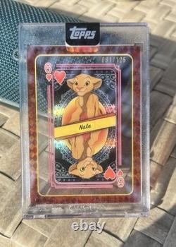 2025 Topps Disney Mint NALA Lion King 6 Of Hearts Playing Card Encased 081/125