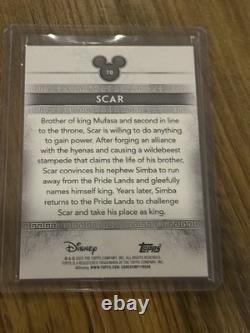 2025 Topps Disney Mint Scar Gold Foil /50 Lion King