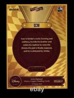 2026 Chronoz Disney Retro Gold #67 Scar 8/10 The Lion King