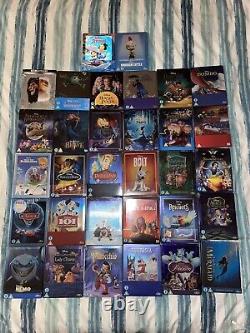 32 Disney Blu Ray Steelbooks New