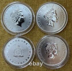 4x 1oz Silver Niue 999 Disney Lion King Scrooge Duc Pac-Man The Flash 2018-22
