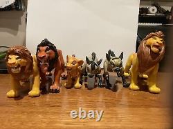 6 Vintage The Lion King Battle Action Figures 1994 Mattel Disney