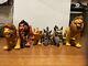 6 Vintage The Lion King Battle Action Figures 1994 Mattel Disney