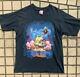 90s Vintage Aladdin T-shirt Disney Lion King Size L Black Good Condition Rare