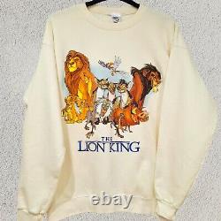 90s Vintage Disney Jumper Sweatshirt The Lion King Cartoon Scar Villains Sweater