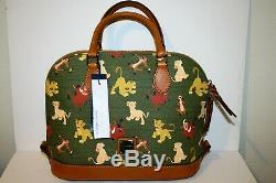 AUTHENTIC Disney Parks Zip Satchel Handbag Lion King Simba by Dooney & Bourke