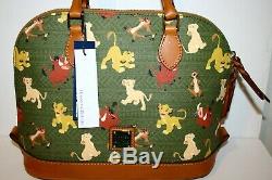 AUTHENTIC Disney Parks Zip Satchel Handbag Lion King Simba by Dooney & Bourke