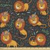 Ambesonne Cartoon Fabric By The Yard Decorative Upholstery Home Accents