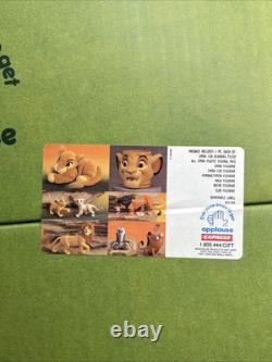 Applause 1990's Disney Lion King Gift Set PVC Figures Mufasa, Plushie Straws Mug