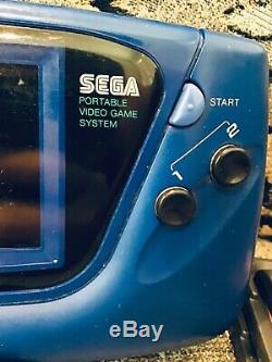 BLUE Sega Game Gear Handheld Console Vtg Cartridge Game Sonic Disney Lion King