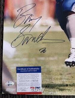 Barry Sanders The Lion King GORGEOUS 16x20 Detroit Lions PSA Certified