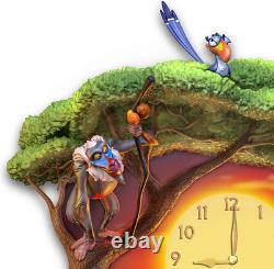 Bradford Disney Lion King Hakuna Matata with Music and Light Up Face Wall Clock